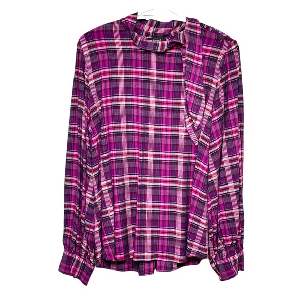 275 - RW & CO Blouse - 100% Viscose - Ties & Buttons - Picture 9 of 16